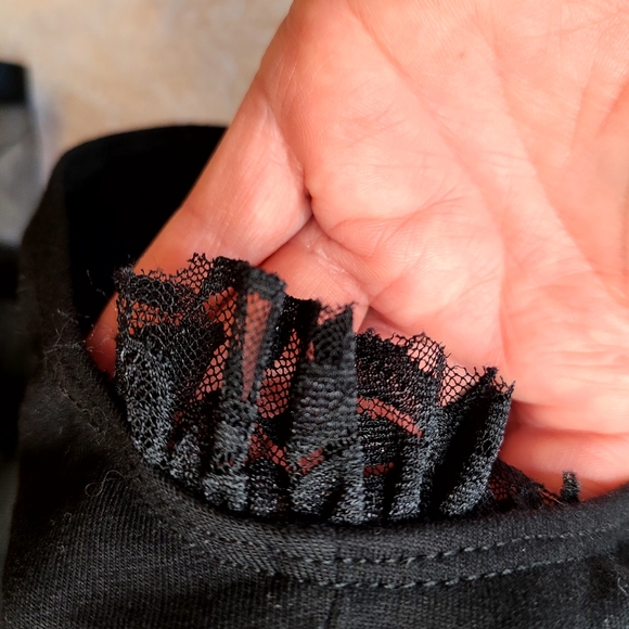 Dance Leotard & Black Tutu With Silver Glitter Sparkles - Picture 2 of 8